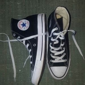 Converse, black high tops
